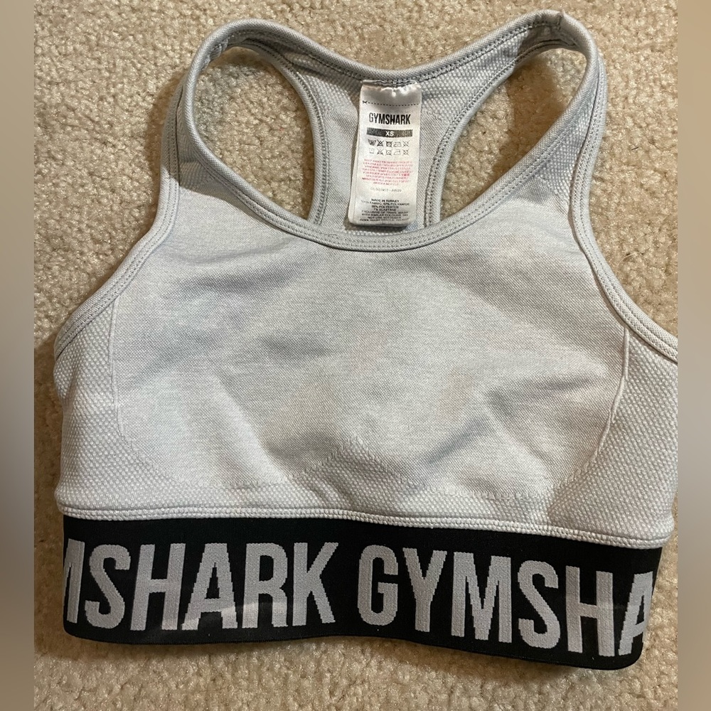 Gymshark Grey Sports Bra Size: XS